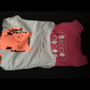 Cat & Jack set of 2 girls Halloween t-shirts